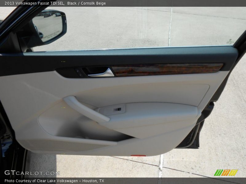 Black / Cornsilk Beige 2013 Volkswagen Passat TDI SEL