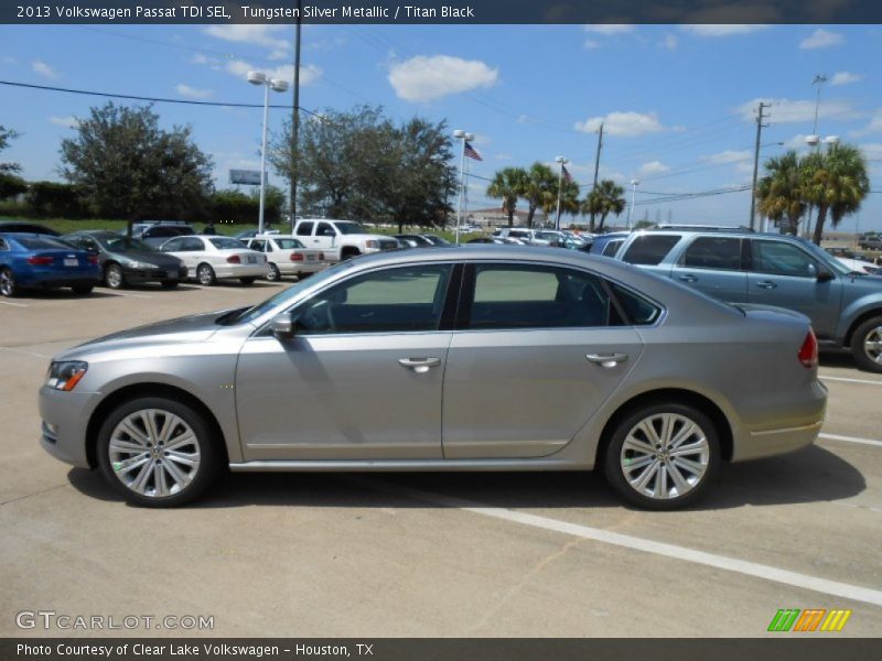 Tungsten Silver Metallic / Titan Black 2013 Volkswagen Passat TDI SEL