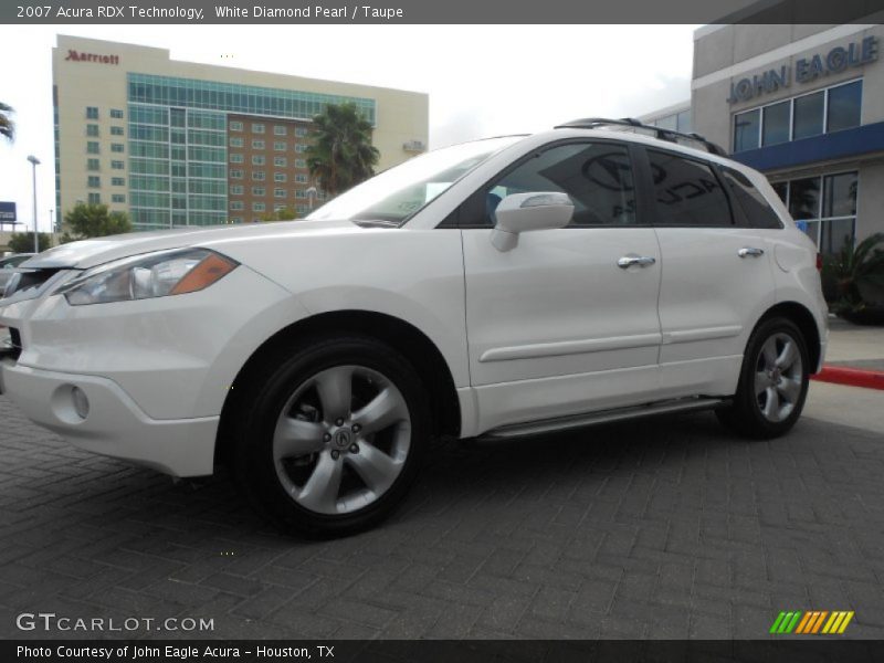 White Diamond Pearl / Taupe 2007 Acura RDX Technology