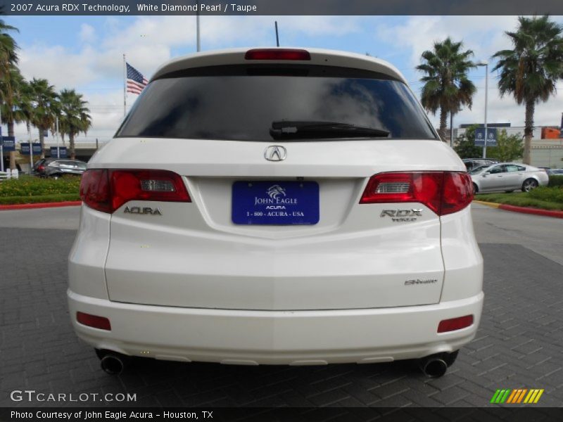 White Diamond Pearl / Taupe 2007 Acura RDX Technology
