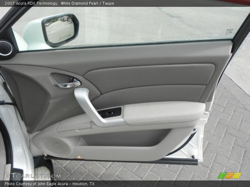 White Diamond Pearl / Taupe 2007 Acura RDX Technology