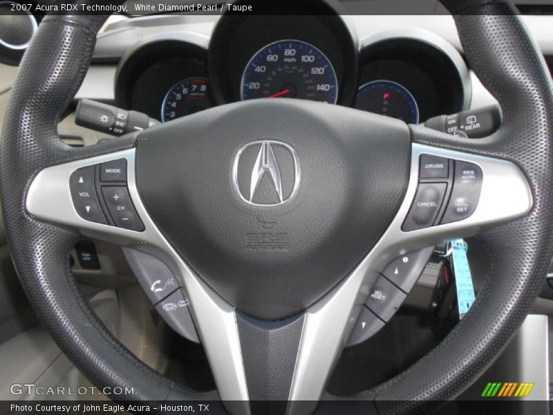 White Diamond Pearl / Taupe 2007 Acura RDX Technology