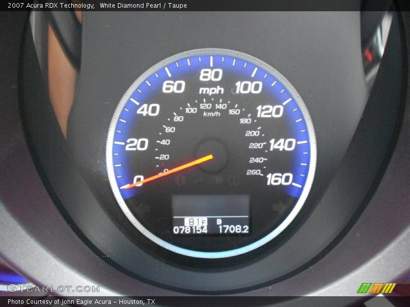 White Diamond Pearl / Taupe 2007 Acura RDX Technology