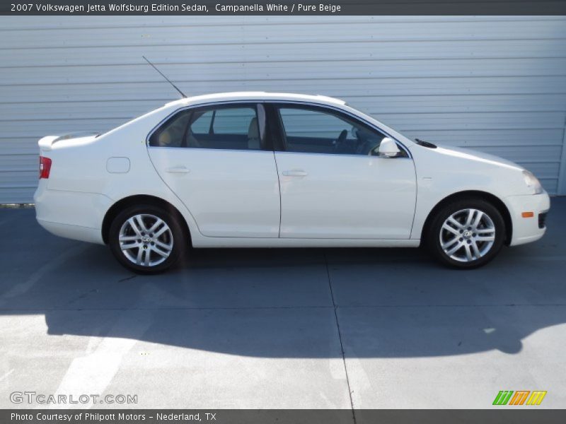 Campanella White / Pure Beige 2007 Volkswagen Jetta Wolfsburg Edition Sedan