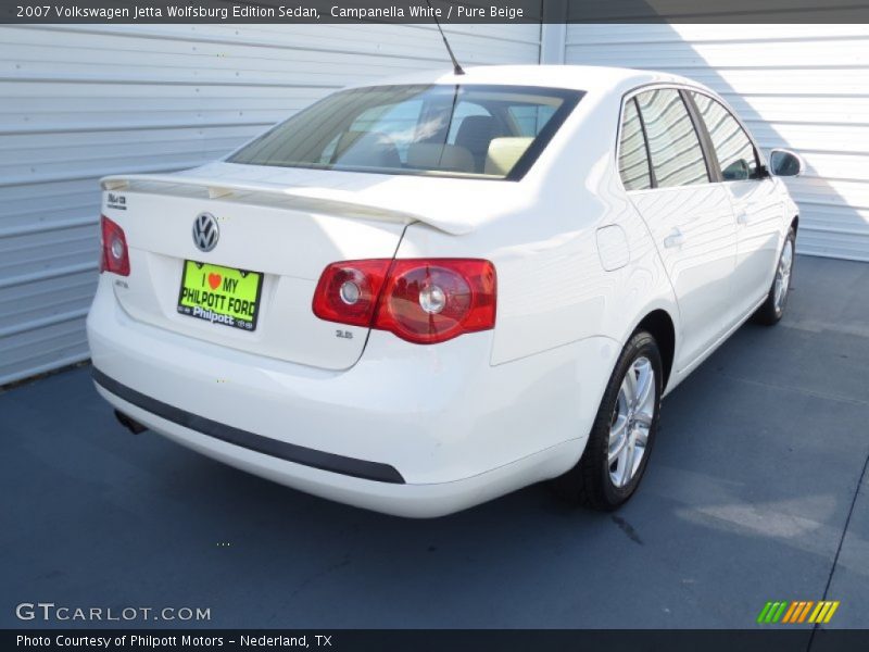Campanella White / Pure Beige 2007 Volkswagen Jetta Wolfsburg Edition Sedan