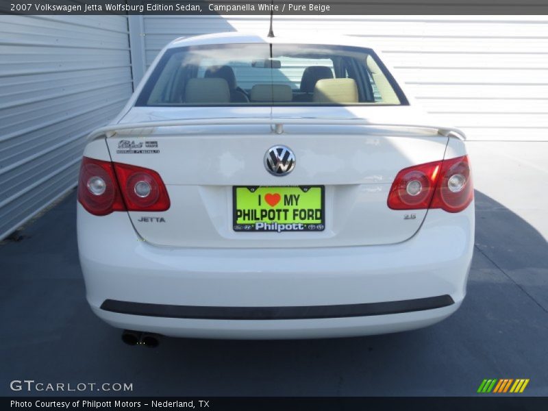 Campanella White / Pure Beige 2007 Volkswagen Jetta Wolfsburg Edition Sedan
