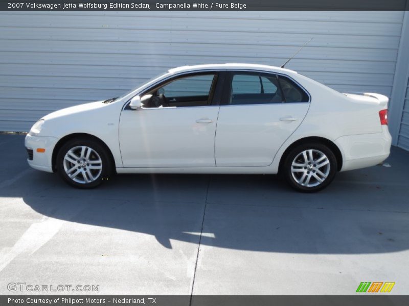 Campanella White / Pure Beige 2007 Volkswagen Jetta Wolfsburg Edition Sedan