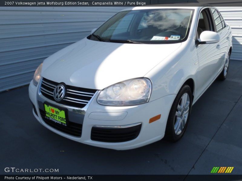 Campanella White / Pure Beige 2007 Volkswagen Jetta Wolfsburg Edition Sedan