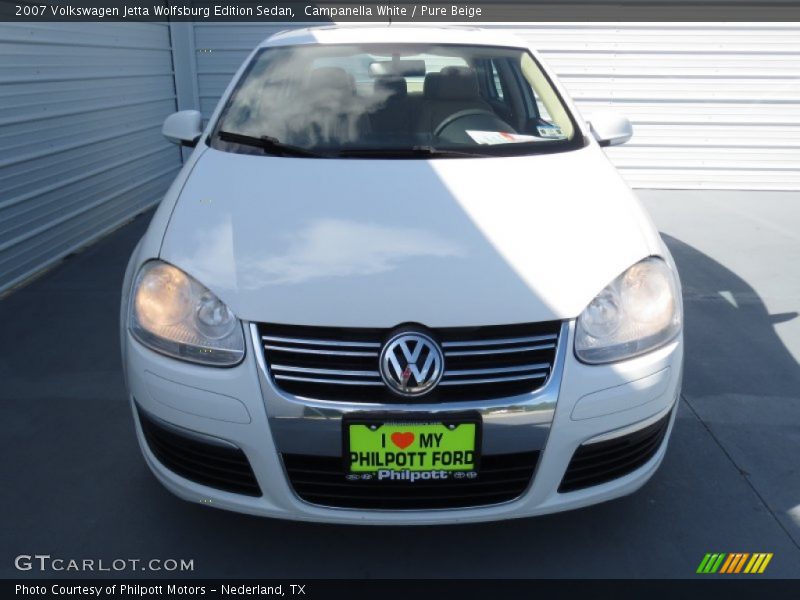 Campanella White / Pure Beige 2007 Volkswagen Jetta Wolfsburg Edition Sedan