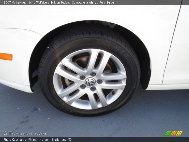 Campanella White / Pure Beige 2007 Volkswagen Jetta Wolfsburg Edition Sedan