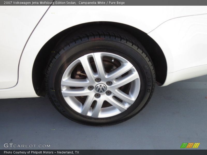 Campanella White / Pure Beige 2007 Volkswagen Jetta Wolfsburg Edition Sedan
