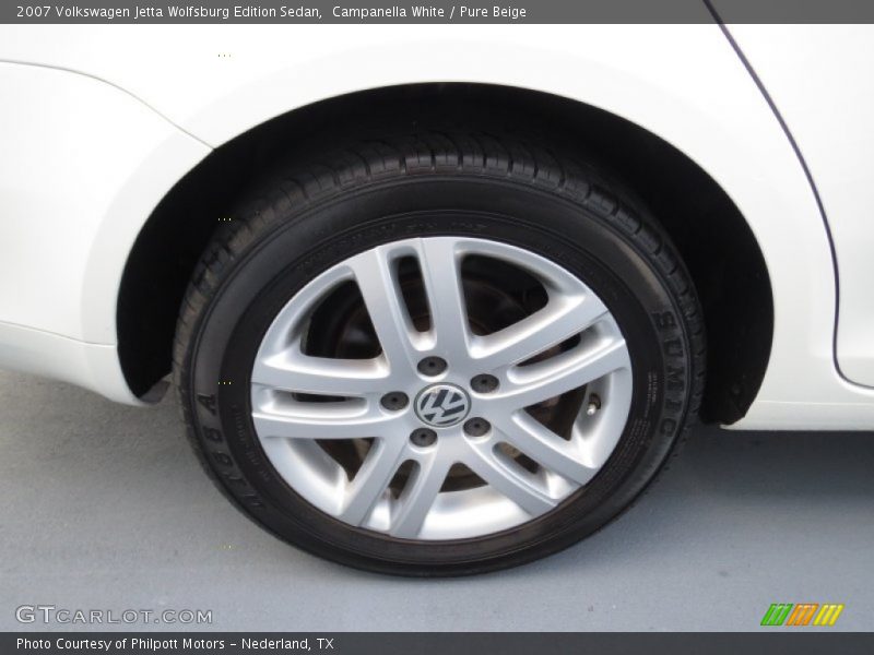 Campanella White / Pure Beige 2007 Volkswagen Jetta Wolfsburg Edition Sedan