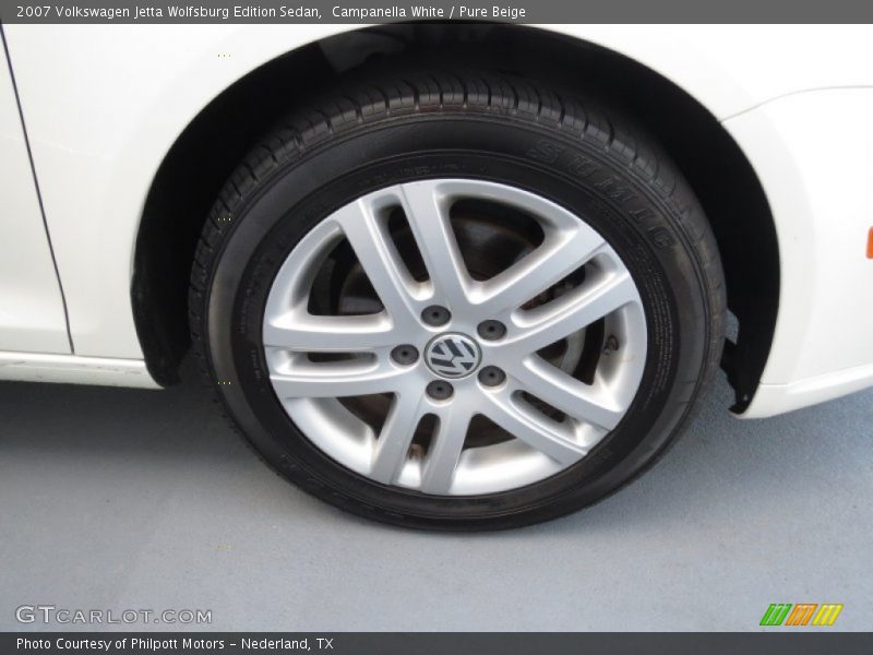 Campanella White / Pure Beige 2007 Volkswagen Jetta Wolfsburg Edition Sedan