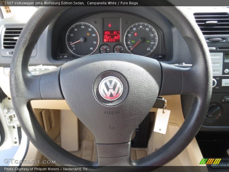 Campanella White / Pure Beige 2007 Volkswagen Jetta Wolfsburg Edition Sedan