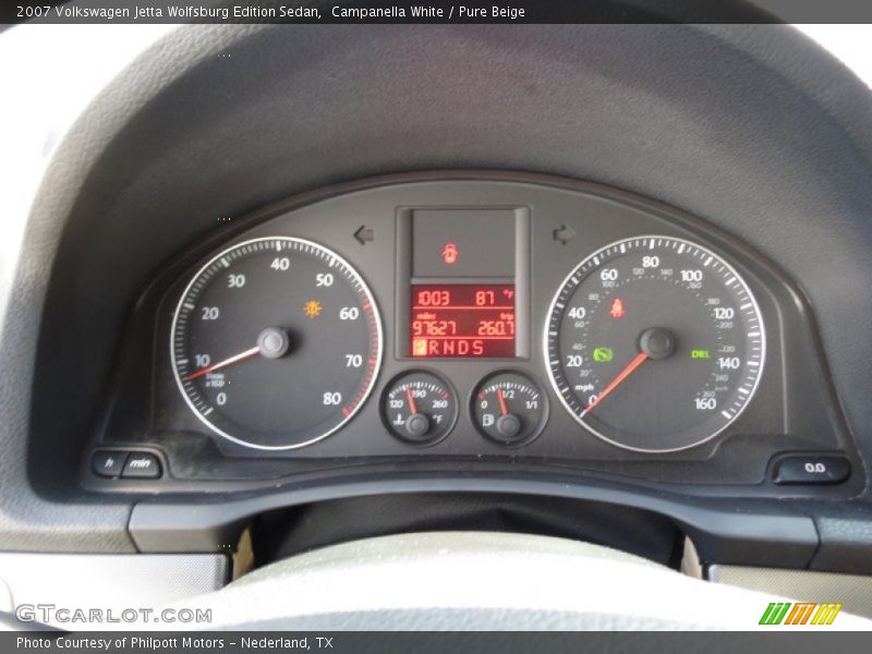 Campanella White / Pure Beige 2007 Volkswagen Jetta Wolfsburg Edition Sedan