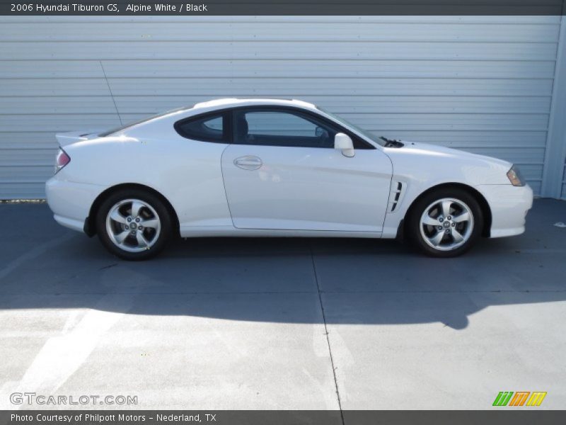 Alpine White / Black 2006 Hyundai Tiburon GS