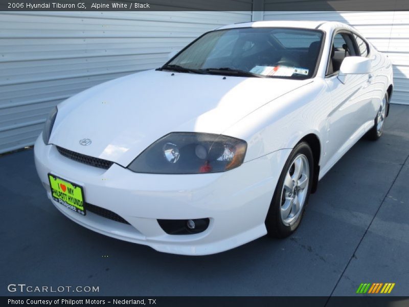 Alpine White / Black 2006 Hyundai Tiburon GS