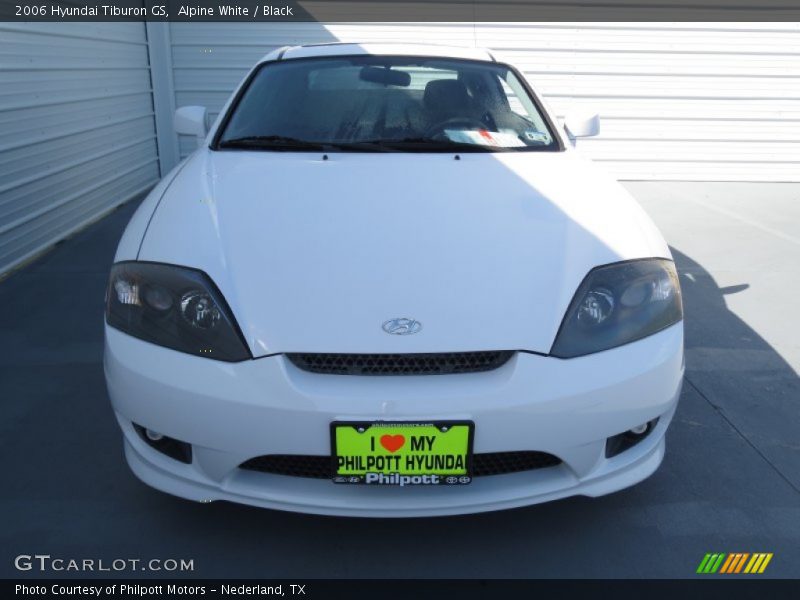 Alpine White / Black 2006 Hyundai Tiburon GS