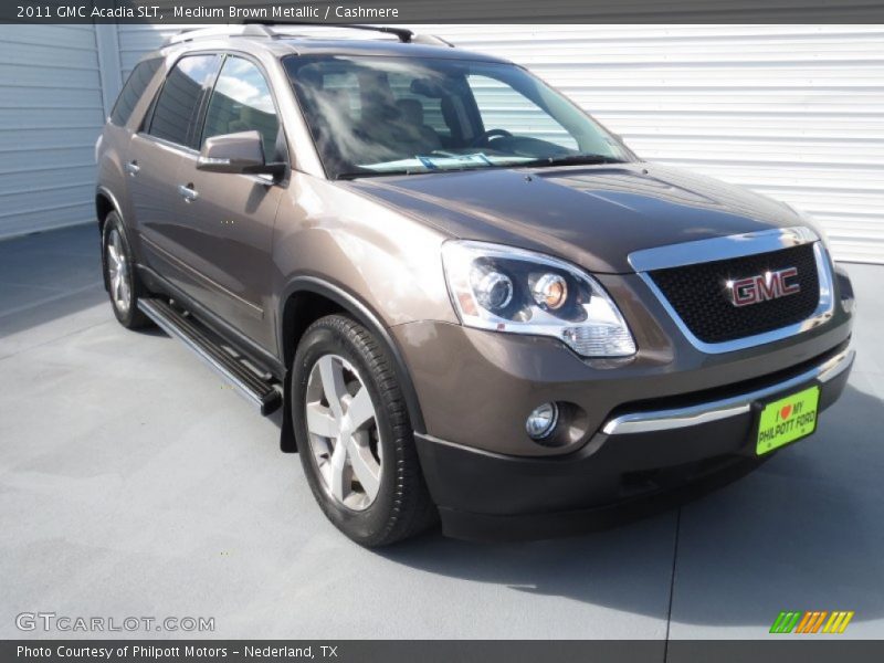 Medium Brown Metallic / Cashmere 2011 GMC Acadia SLT