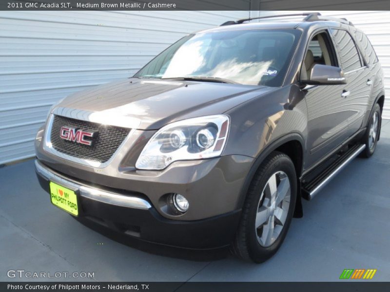Medium Brown Metallic / Cashmere 2011 GMC Acadia SLT