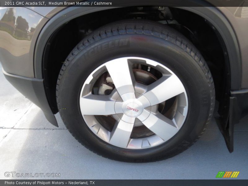 Medium Brown Metallic / Cashmere 2011 GMC Acadia SLT