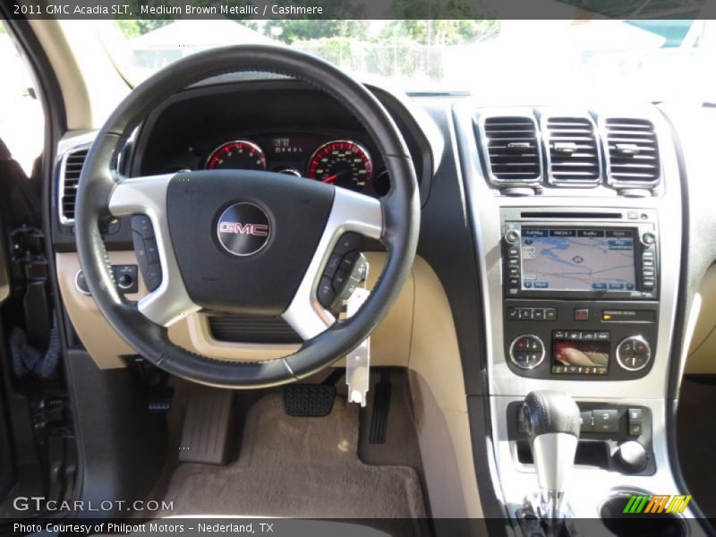 Medium Brown Metallic / Cashmere 2011 GMC Acadia SLT