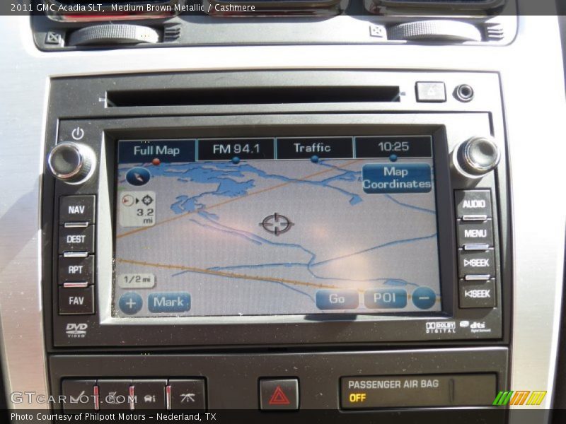 Medium Brown Metallic / Cashmere 2011 GMC Acadia SLT