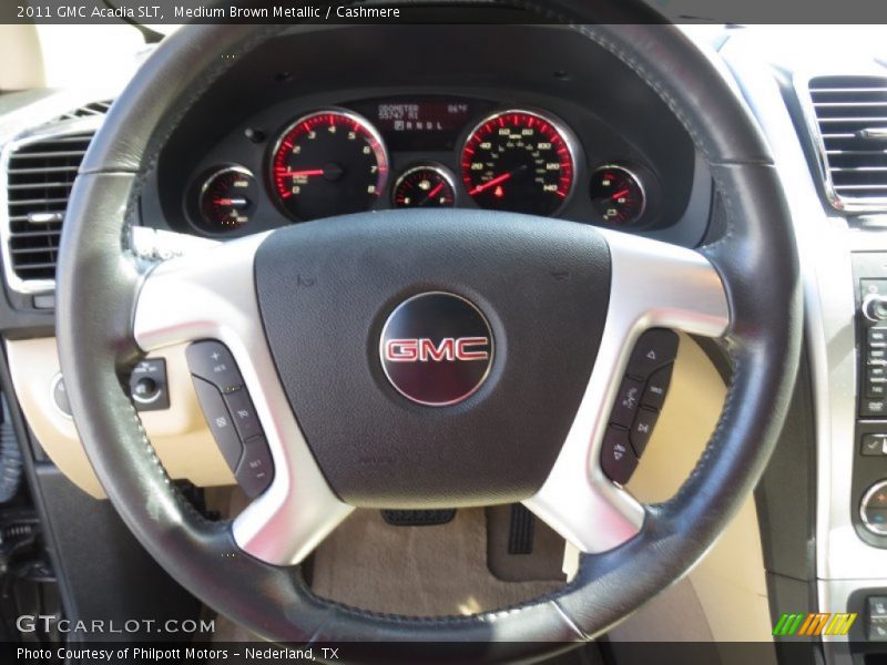 Medium Brown Metallic / Cashmere 2011 GMC Acadia SLT