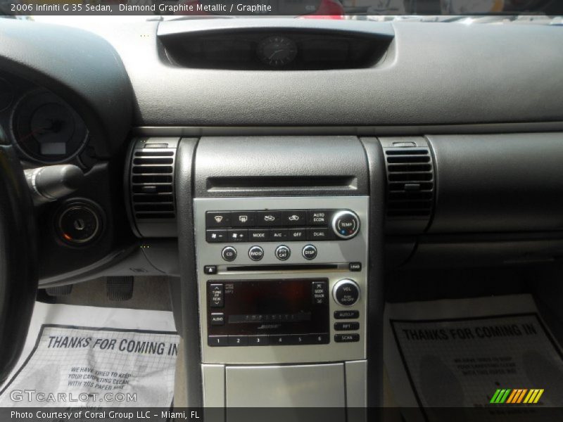 Diamond Graphite Metallic / Graphite 2006 Infiniti G 35 Sedan