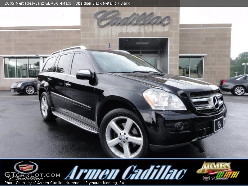 Obsidian Black Metallic / Black 2009 Mercedes-Benz GL 450 4Matic