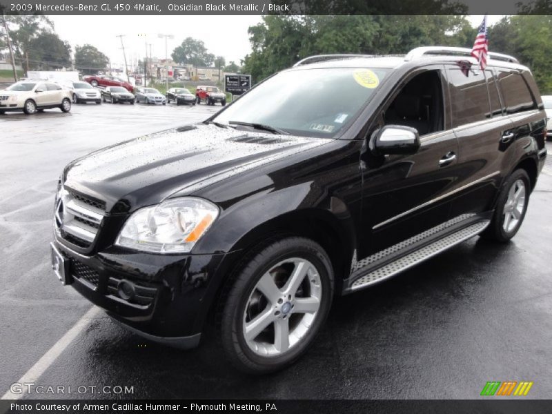Obsidian Black Metallic / Black 2009 Mercedes-Benz GL 450 4Matic
