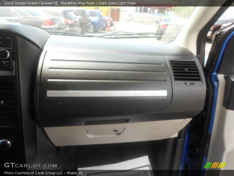 Marathon Blue Pearl / Dark Slate/Light Shale 2008 Dodge Grand Caravan SE
