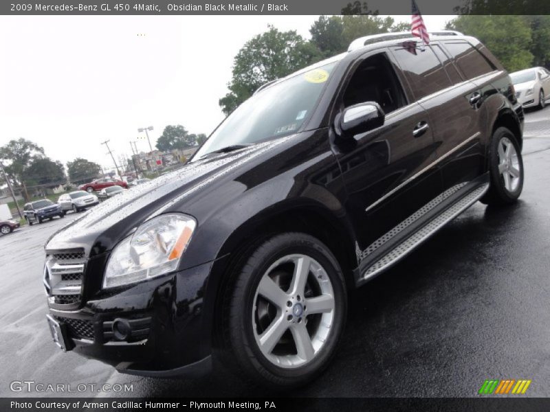 Obsidian Black Metallic / Black 2009 Mercedes-Benz GL 450 4Matic