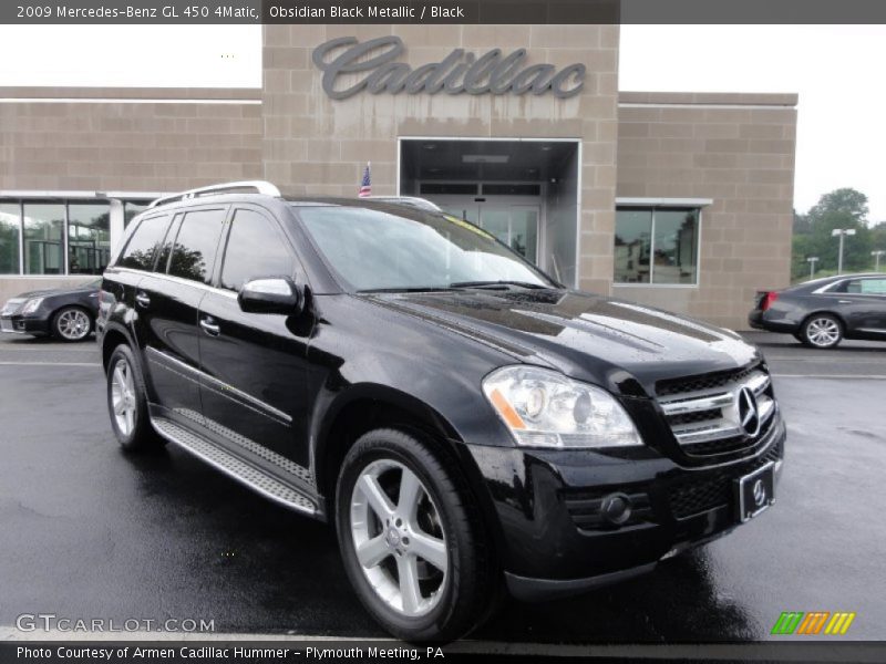 Obsidian Black Metallic / Black 2009 Mercedes-Benz GL 450 4Matic
