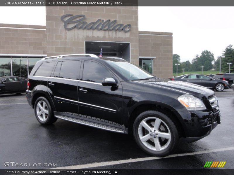 Obsidian Black Metallic / Black 2009 Mercedes-Benz GL 450 4Matic