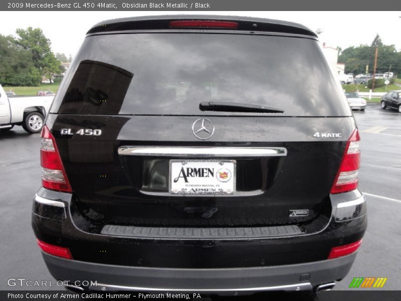 Obsidian Black Metallic / Black 2009 Mercedes-Benz GL 450 4Matic