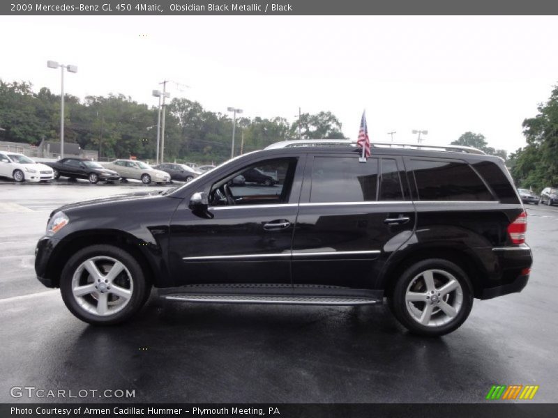 Obsidian Black Metallic / Black 2009 Mercedes-Benz GL 450 4Matic