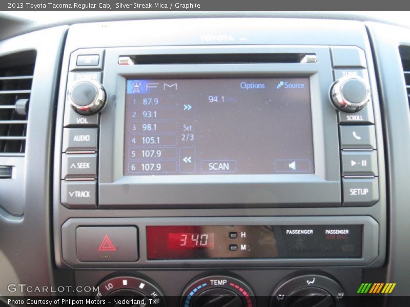 Audio System of 2013 Tacoma Regular Cab