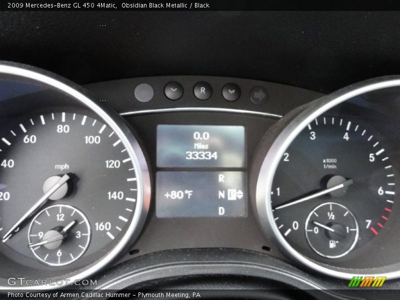 Obsidian Black Metallic / Black 2009 Mercedes-Benz GL 450 4Matic