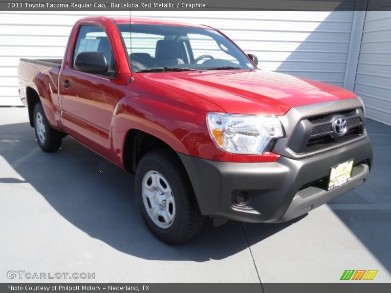 Barcelona Red Metallic / Graphite 2013 Toyota Tacoma Regular Cab