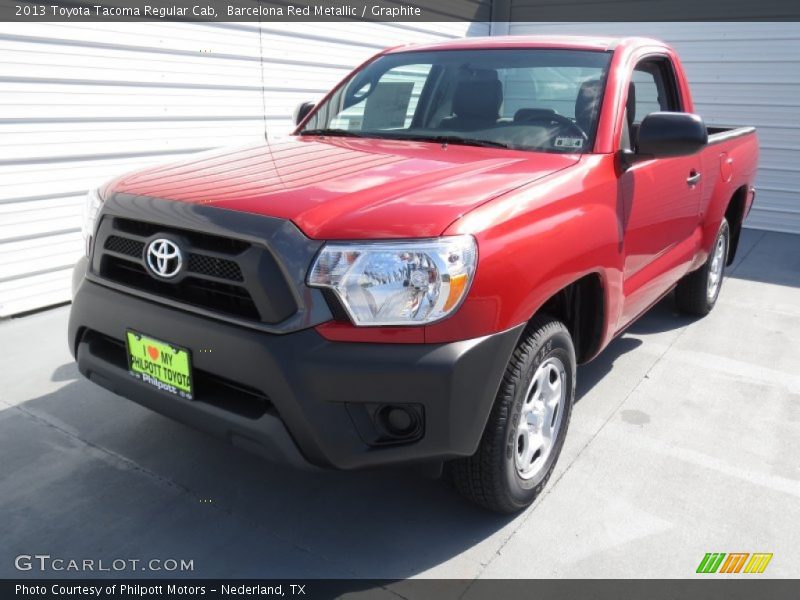 Barcelona Red Metallic / Graphite 2013 Toyota Tacoma Regular Cab