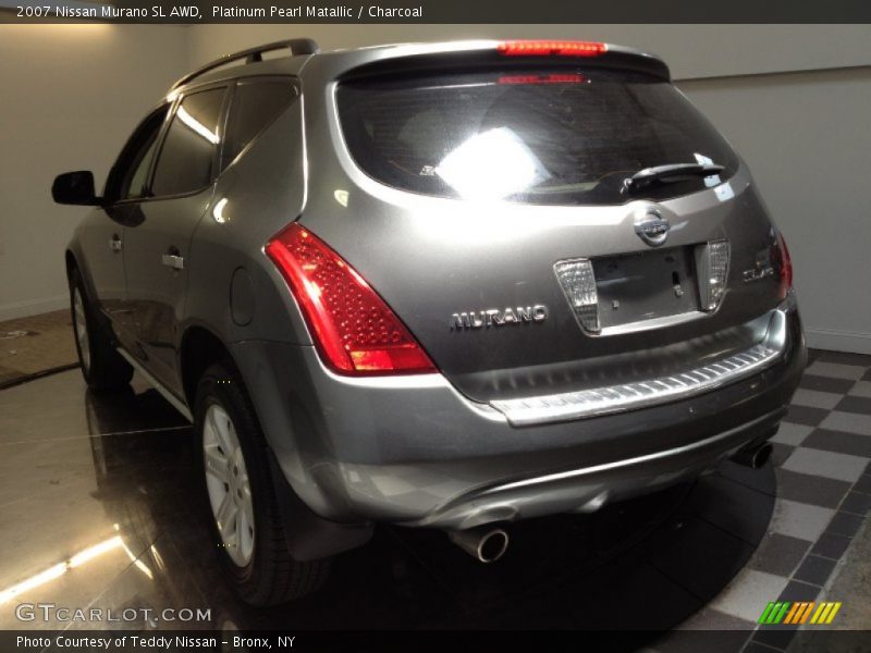 Platinum Pearl Matallic / Charcoal 2007 Nissan Murano SL AWD