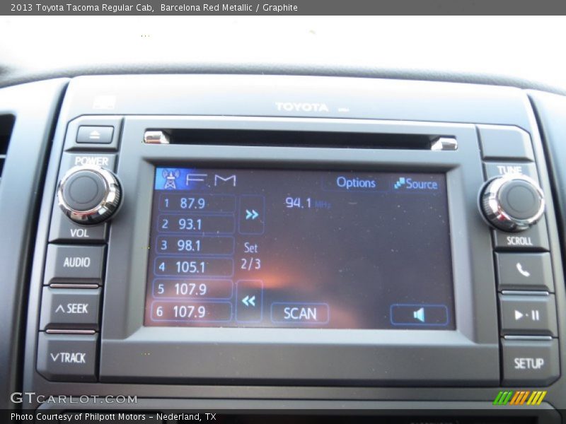 Audio System of 2013 Tacoma Regular Cab