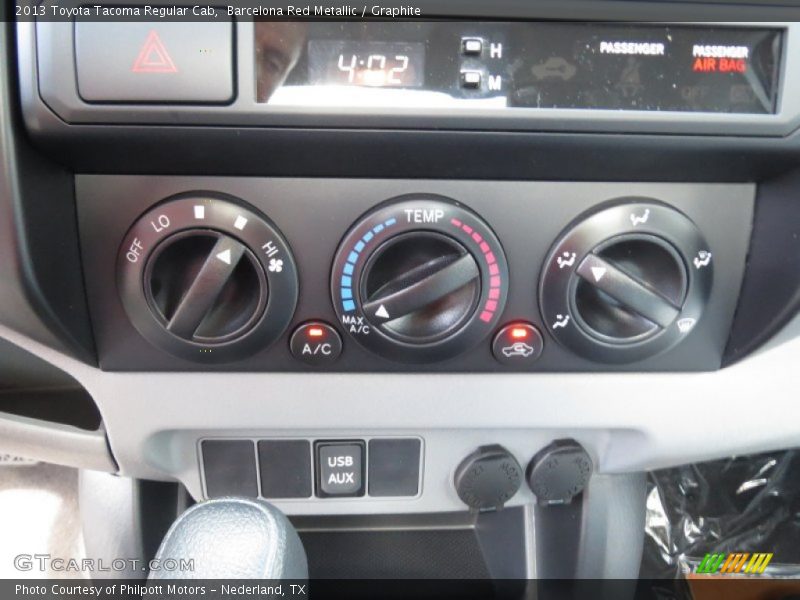 Controls of 2013 Tacoma Regular Cab