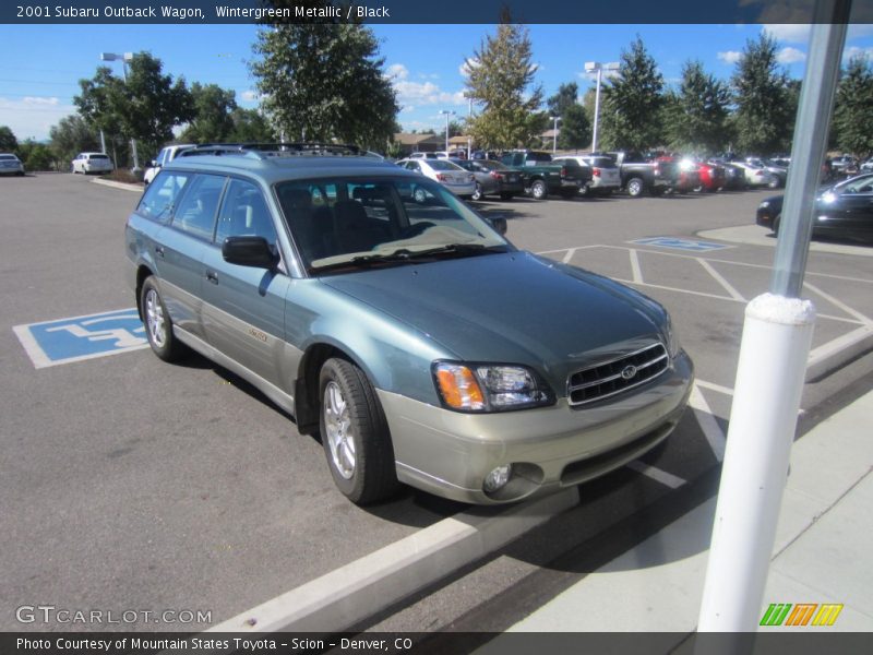 Wintergreen Metallic / Black 2001 Subaru Outback Wagon
