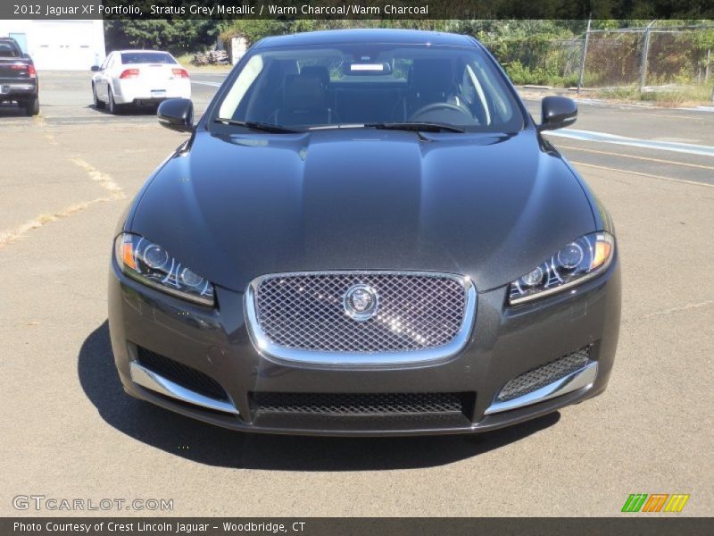 Stratus Grey Metallic / Warm Charcoal/Warm Charcoal 2012 Jaguar XF Portfolio