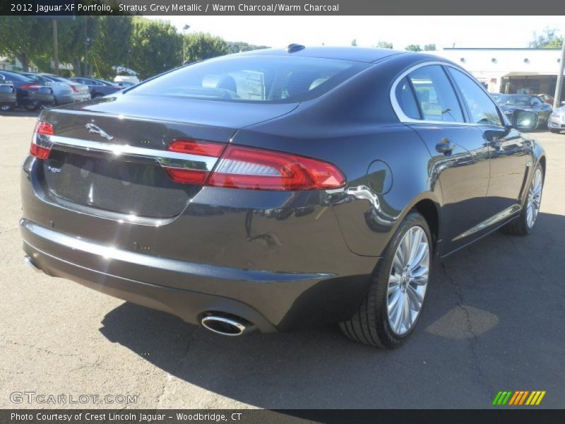 Stratus Grey Metallic / Warm Charcoal/Warm Charcoal 2012 Jaguar XF Portfolio