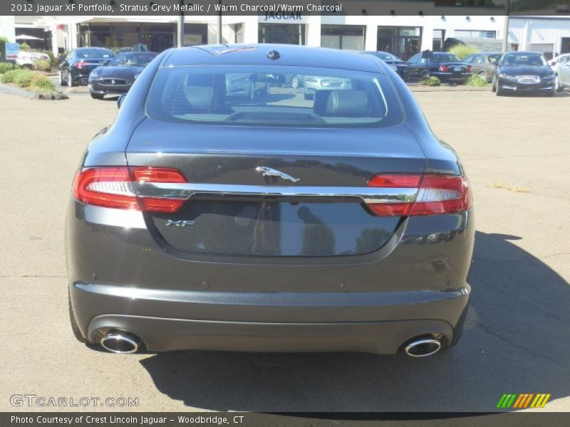 Stratus Grey Metallic / Warm Charcoal/Warm Charcoal 2012 Jaguar XF Portfolio