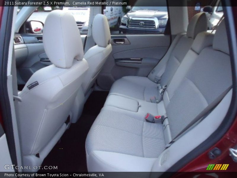 Camelia Red Metallic / Platinum 2011 Subaru Forester 2.5 X Premium