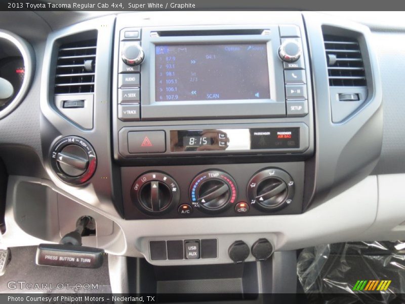 Controls of 2013 Tacoma Regular Cab 4x4